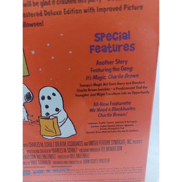NEW! Its The Great Pumpkin Charlie Brown Remastered Deluxe Bonus Edition DVD - Picture 6 of 6